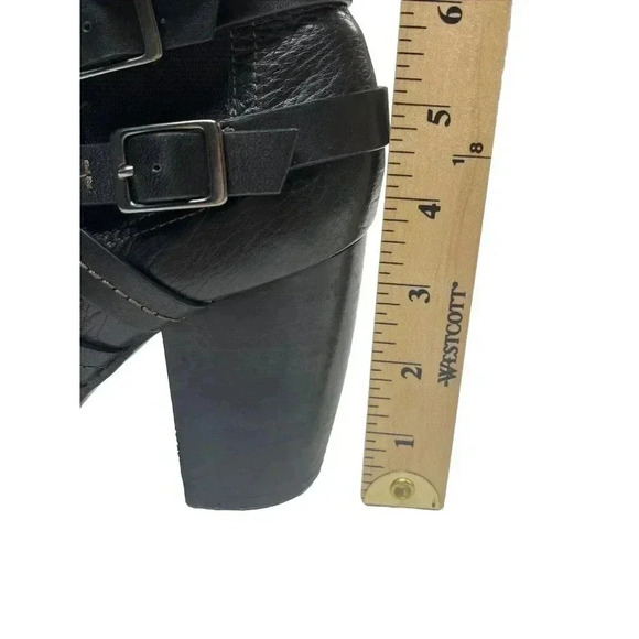 SOFFT Women's Brown Leather Heel Strappy Buckle Zippered Ankle Boots size 10 M - Picture 6 of 11